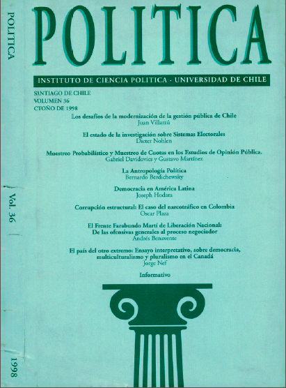 							View Vol. 36 (1998): Otoño
						